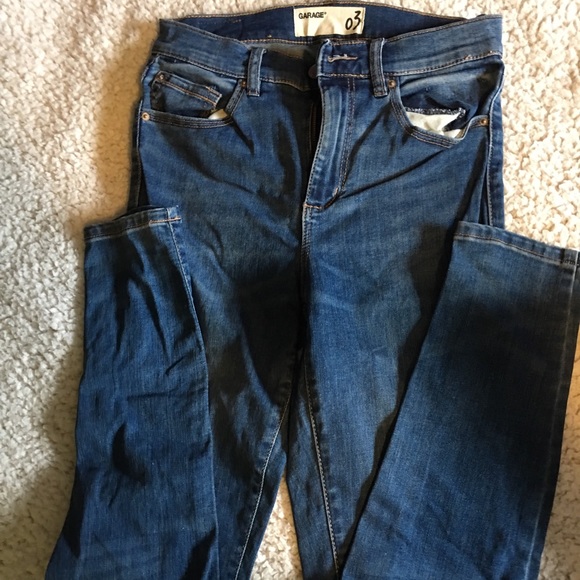 Size 3 Garage blue jean jeggings - Picture 1 of 4